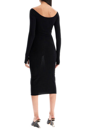 OFF-WHITE Contemporary Seamless Knit Midi Dress