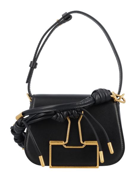 OFF-WHITE Black Skeleton Binder Shoulder Handbag for Women - FW23 Collection