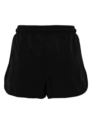 OFF-WHITE Black Grid Detail Crispy Shorts for Women