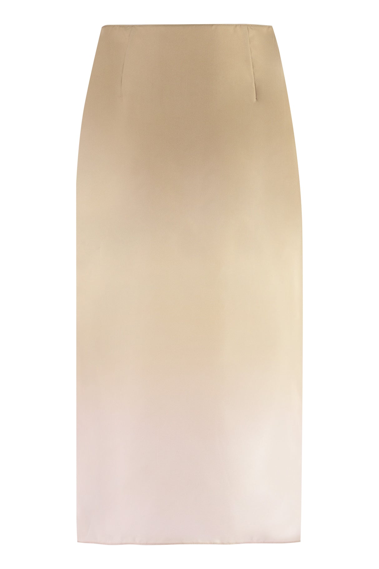 PRADA Silk Gradient Midi Skirt