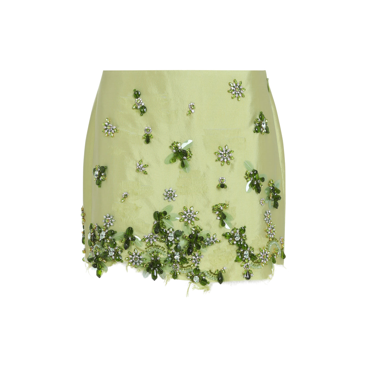 PRADA Embroidered Silk Mini Skirt for Women