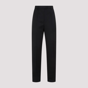 PRADA Black Wool Trousers for Women (SS24)