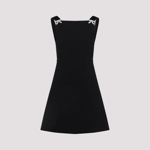 PRADA BOW CRYSTAL MINI DRESS