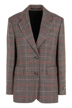 PRADA Elegant Prince of Wales Check Jacket