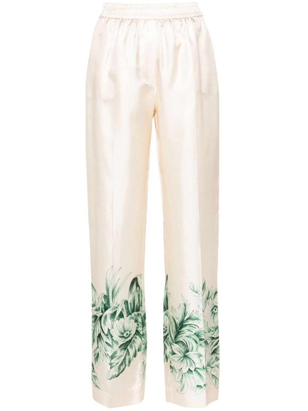 F.R.S FOR RESTLESS SLEEPERS Silk Enchanted Garden Trousers