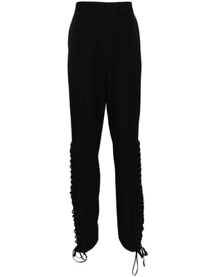 JEAN PAUL GAULTIER Women's Black Straight Pants - 24SS Collection