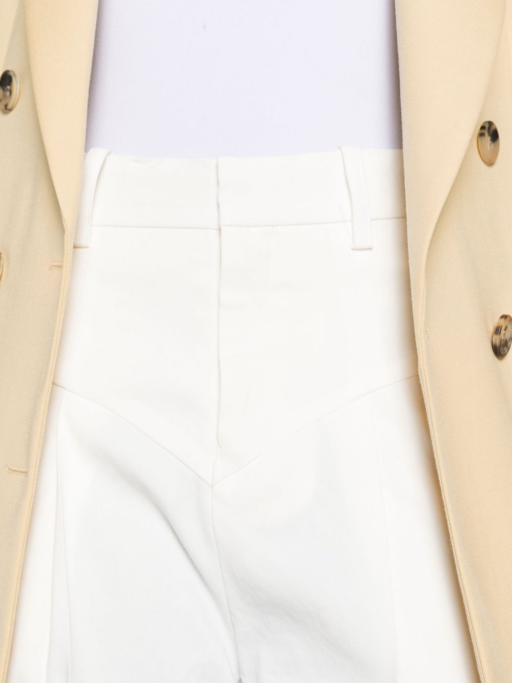 ISABEL MARANT High-Waisted White Wide Leg Trousers for Women