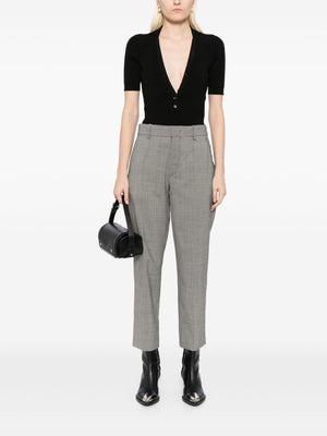 ISABEL MARANT Sophisticated Plaid Anthracite Pants for Women