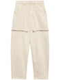 ISABEL MARANT ETOILE Effortlessly Chic Beige Pants with Zip Opening