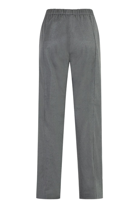 FABIANA FILIPPI Wool Track Pants with Side Pockets for Women