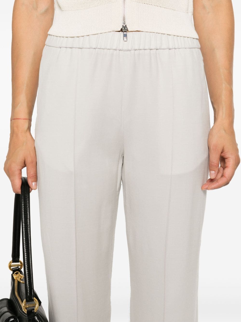 FABIANA FILIPPI Elegant Mid-Rise Wool Trousers for Women