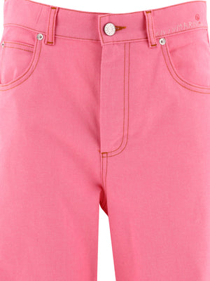 MARNI Lightweight Denim Pants for Women in Pink