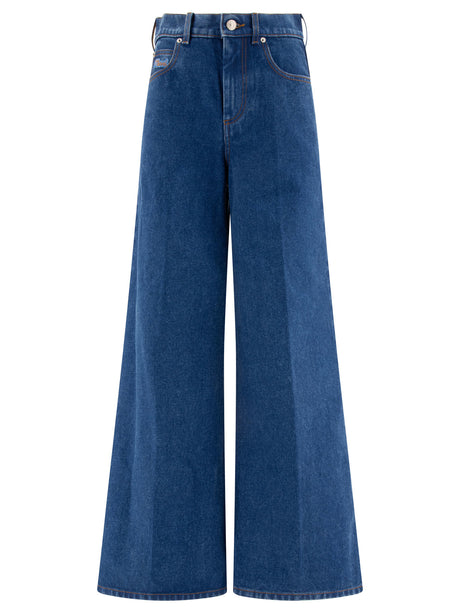 MARNI High-Waist Palazzo Cotton Jeans for Women