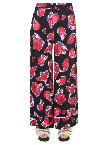 MARNI Floral Patterned Pajama Pants for Women