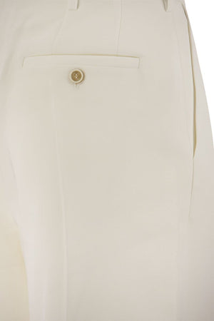 MARNI White High Waist Baggy Trousers for Women