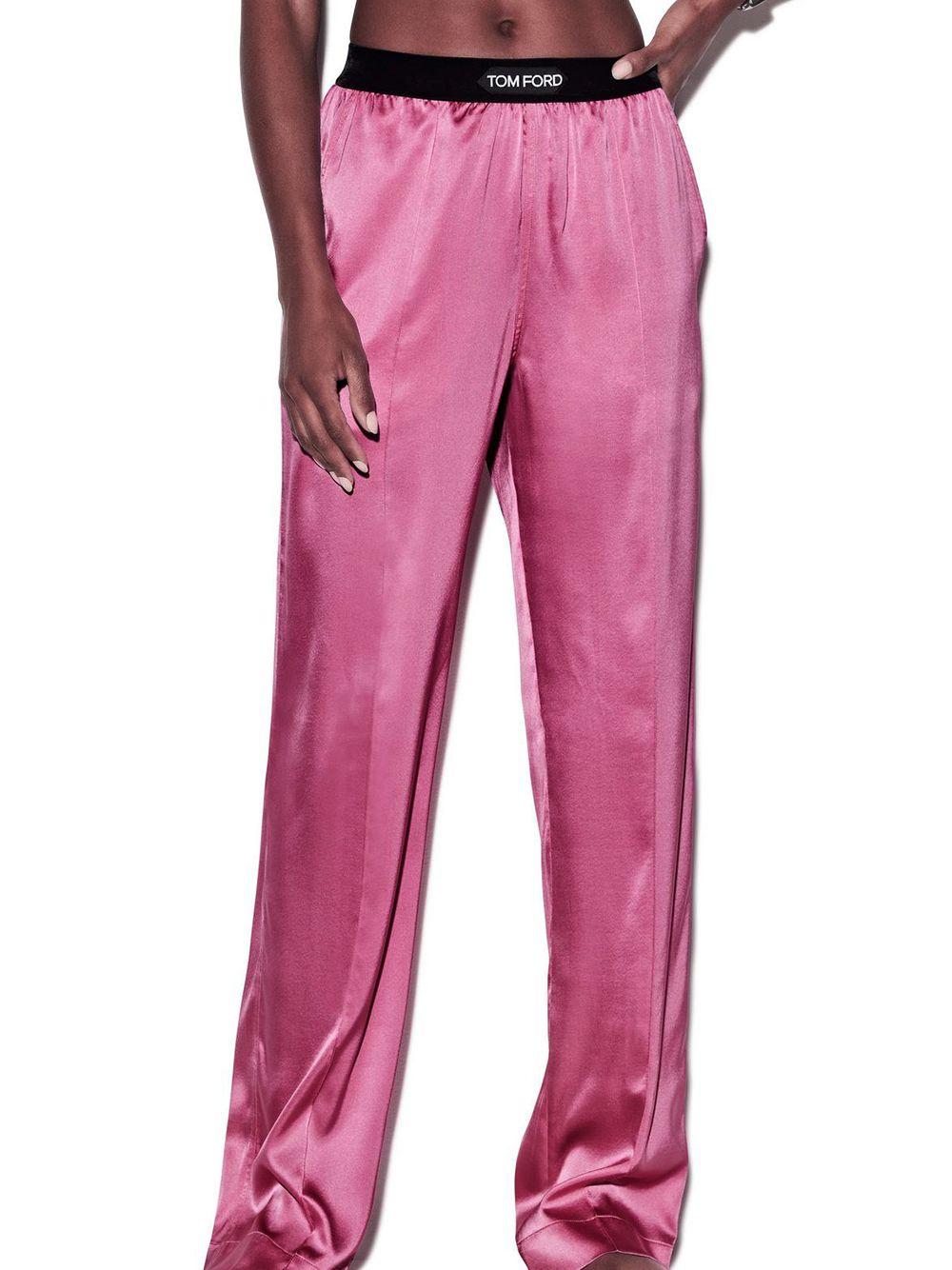 TOM FORD Luxurious Silk Satin Palazzo Pants for Women