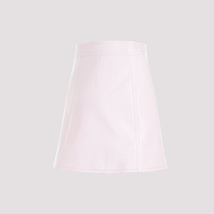 COURREGÈS Classic Flared Vinyl Effect Mini Skirt