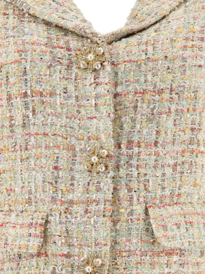 SELF-PORTRAIT Chic Beige Bouclé Jacket