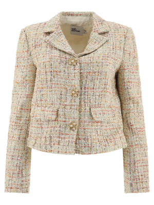 SELF-PORTRAIT Chic Beige Bouclé Jacket