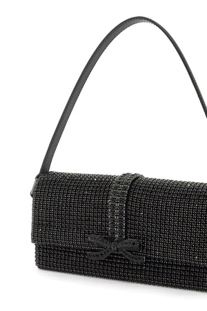 SELF-PORTRAIT Elegant Crystal Mesh Mini Handbag