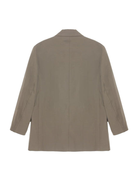 STUDIO NICHOLSON Women's Wool Single-Breasted Blazer Jacket - Taupe