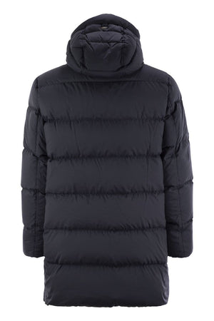 HERNO Luxury Lightweight Down Jacket with Fixed Hood