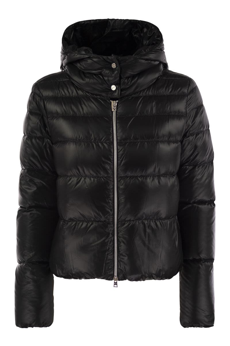 HERNO Luxury Ultralight Hooded Bomber Jacket