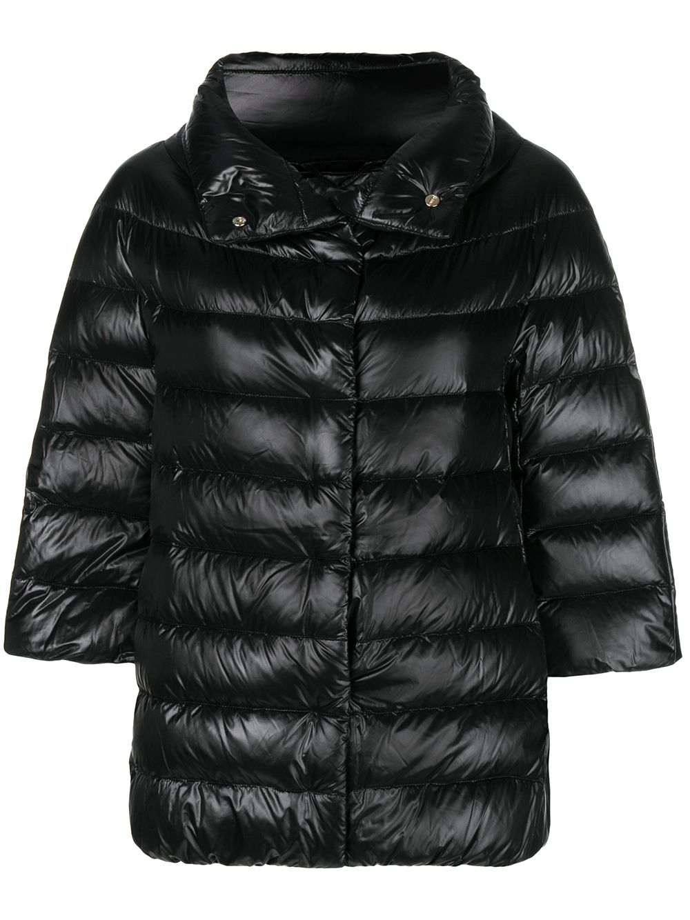 HERNO Elegant Short Down Jacket with Quilted Design