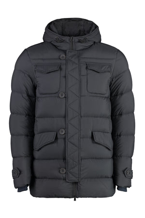 HERNO Men's Hooded Down Jacket