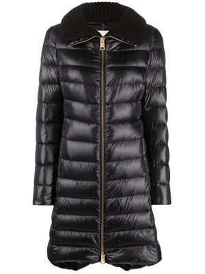 HERNO Women's Knit Collar Padded Jacket