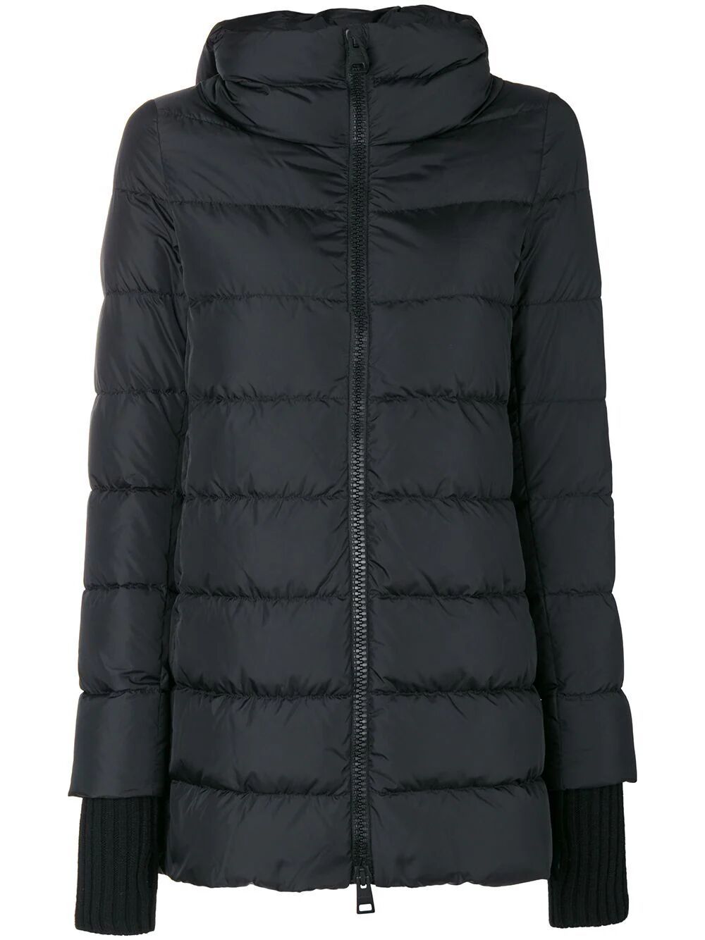 HERNO Medium Down Jacket for Women in Black - FW24 Collection