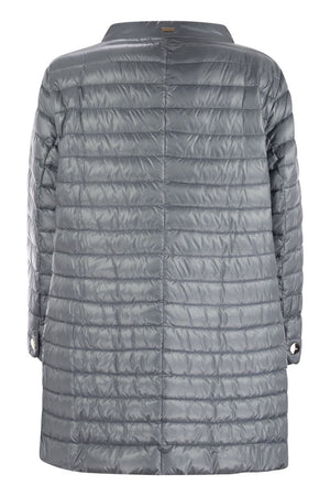 HERNO Black A-Shape Down Jacket for Women | SS24 Season