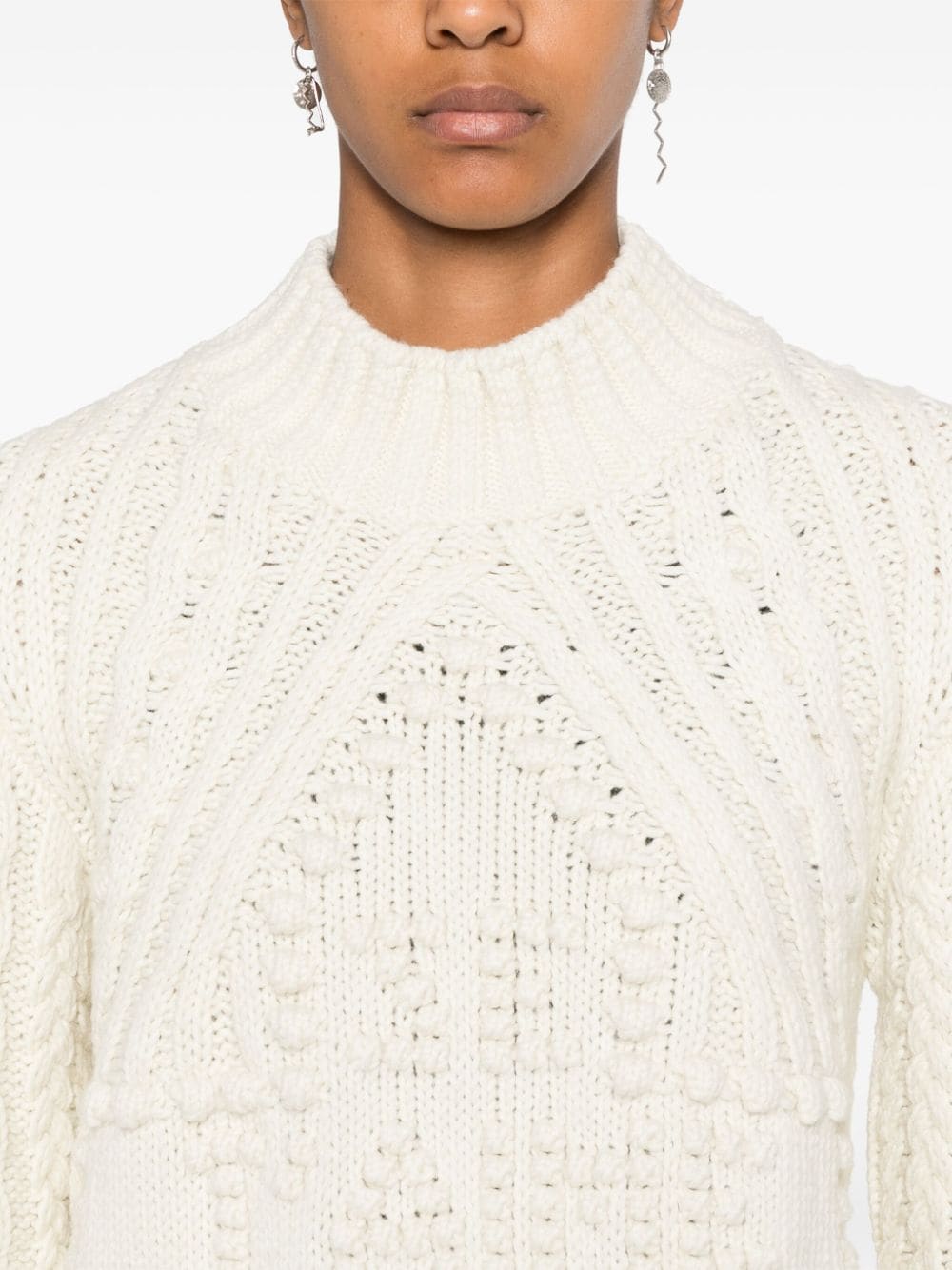 JEAN PAUL GAULTIER Chunky Knit High Neck Jumper for Women