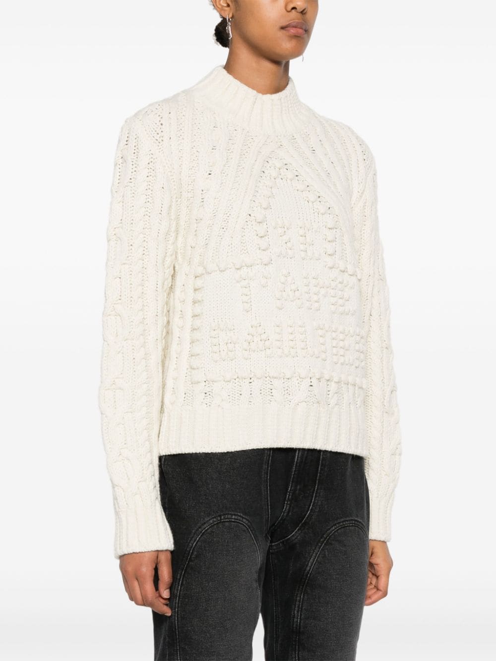 JEAN PAUL GAULTIER Chunky Knit High Neck Jumper for Women