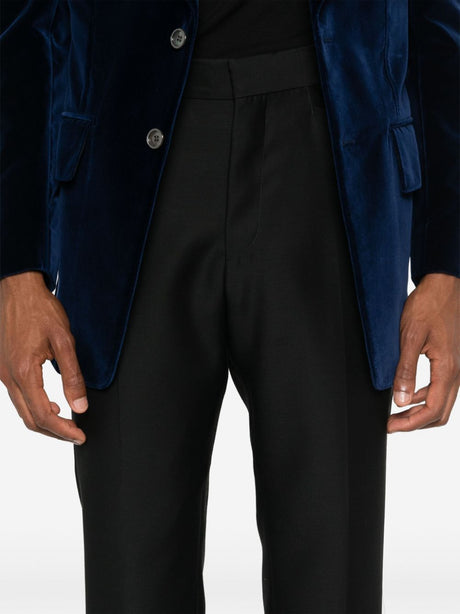 TOM FORD Light Knit Silk Poplin Western Pocket Pants