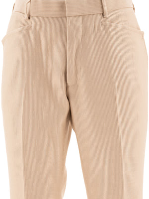 TOM FORD Men's Tailored Corduroy Trousers - Regular Fit, Mid Rise