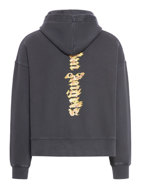 PALM ANGELS Flaming Palm Graphic Hoodie