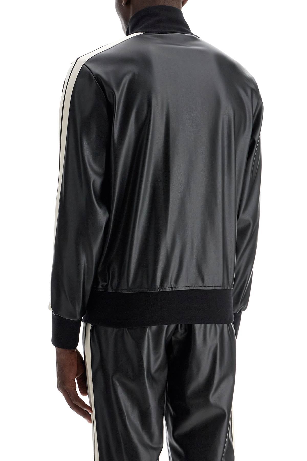 PALM ANGELS Faux Leather Track Jacket for Men - Size L