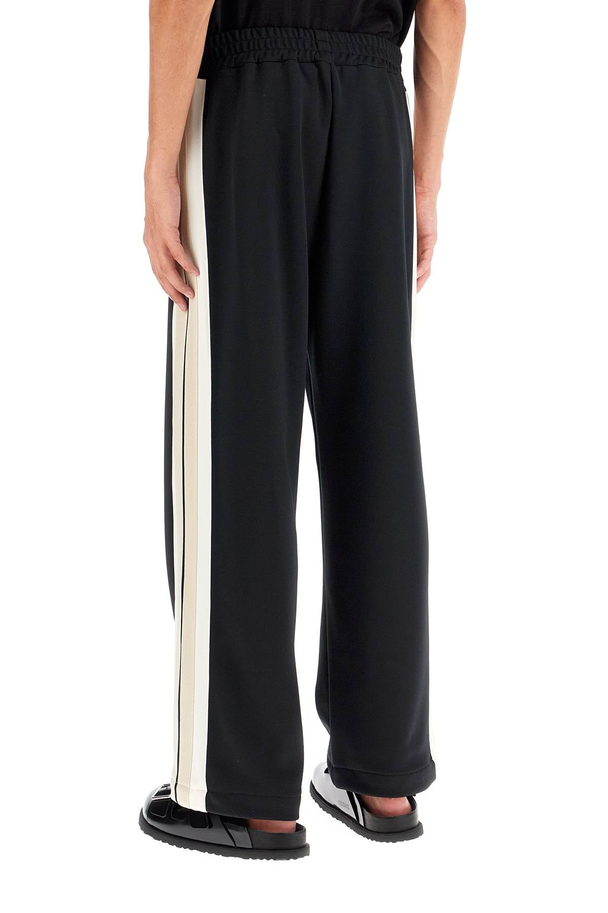 PALM ANGELS Contrast-Striped Glossy Joggers