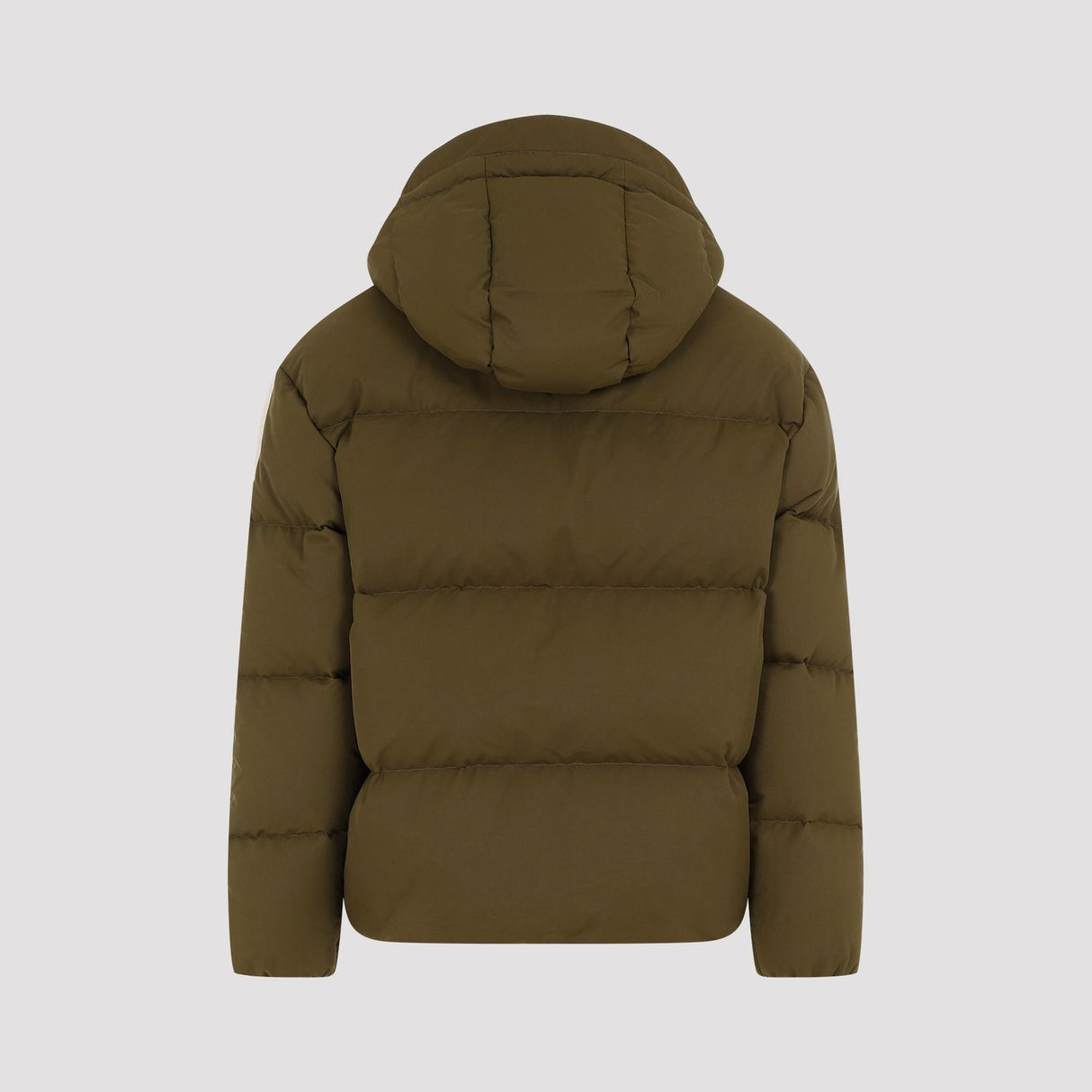 PALM ANGELS Urban Striped Hooded Down Jacket