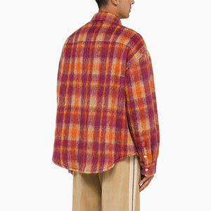 PALM ANGELS Checkered Wool Overshirt