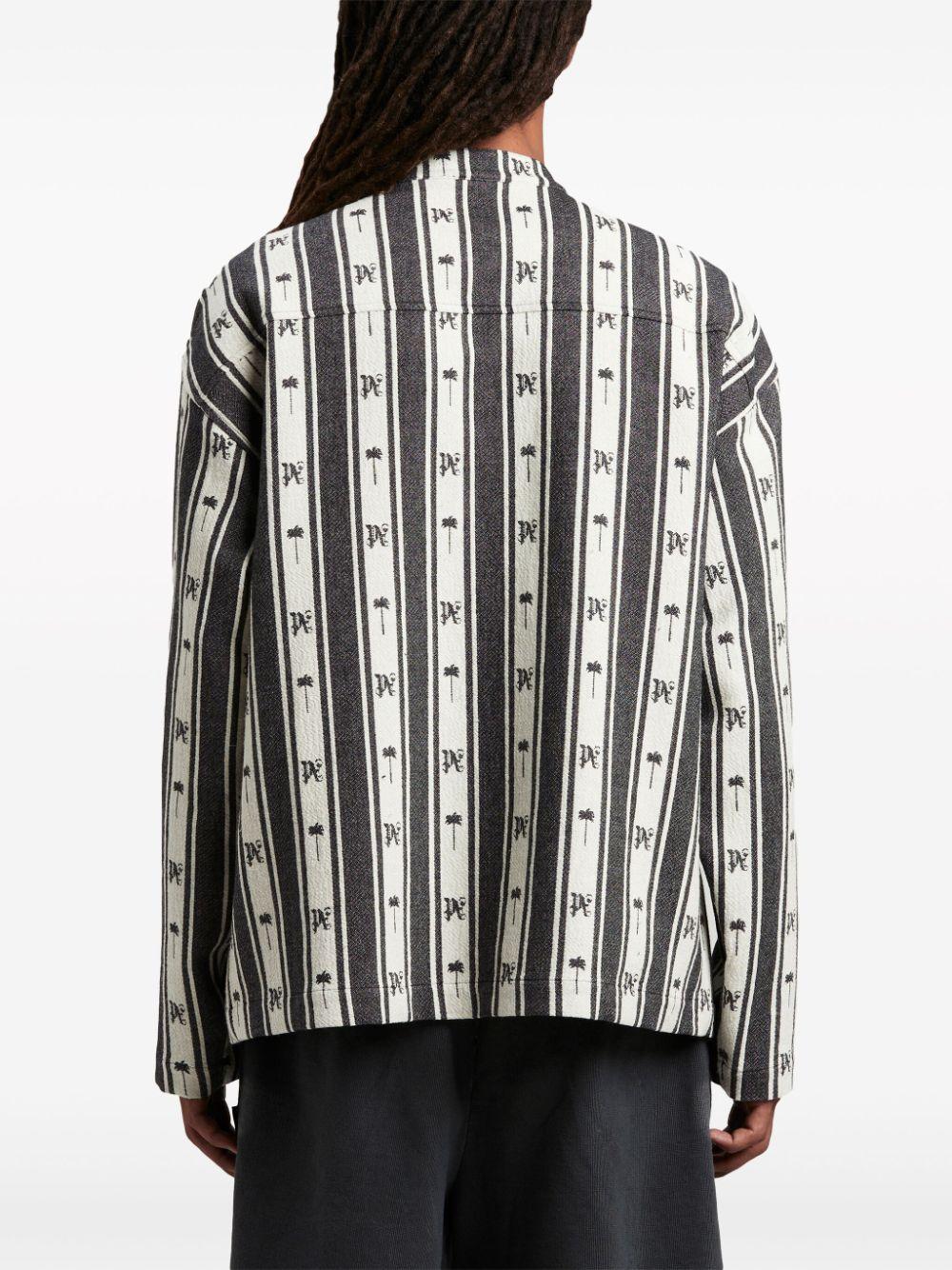 PALM ANGELS Men's Striped Overshirt for SS24 Season