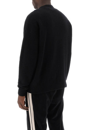 PALM ANGELS Men's Beige Wool and Cashmere Crewneck Jumper for FW23