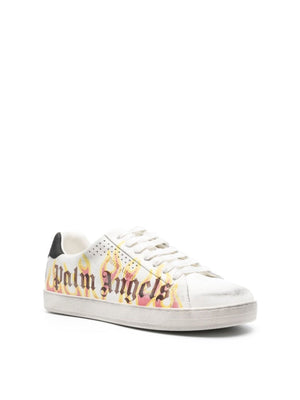 PALM ANGELS Flame Logo Spray Print Sneakers