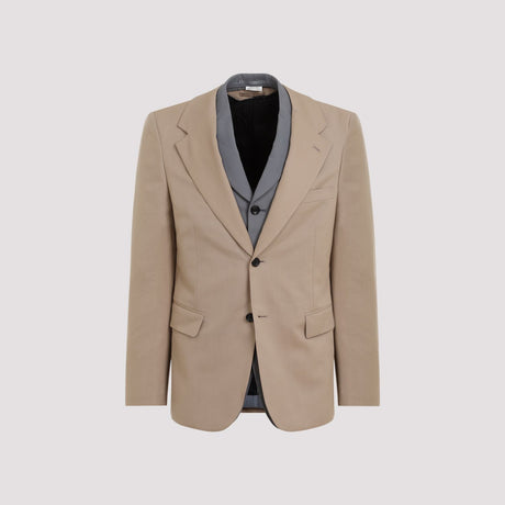 COMME DES GARÇONS HOMME PLUS Elegant Brown Wool Jacket for Men