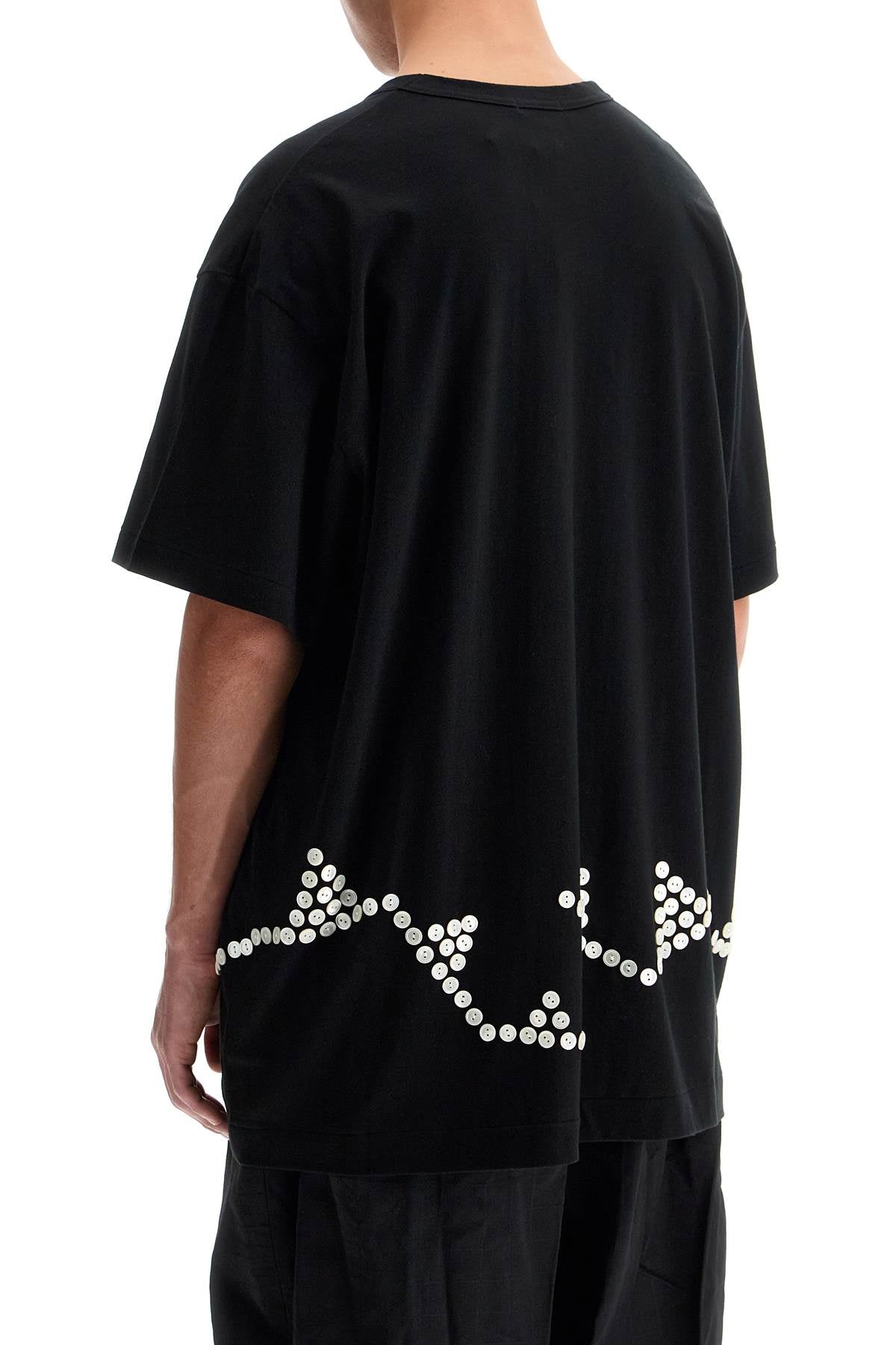 COMME DES GARÇONS HOMME PLUS Oversized Embroidered Button-Up T-Shirt for Men - FW24