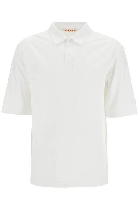 MARNI Compact Organic Cotton Polo Shirt - Short Sleeve