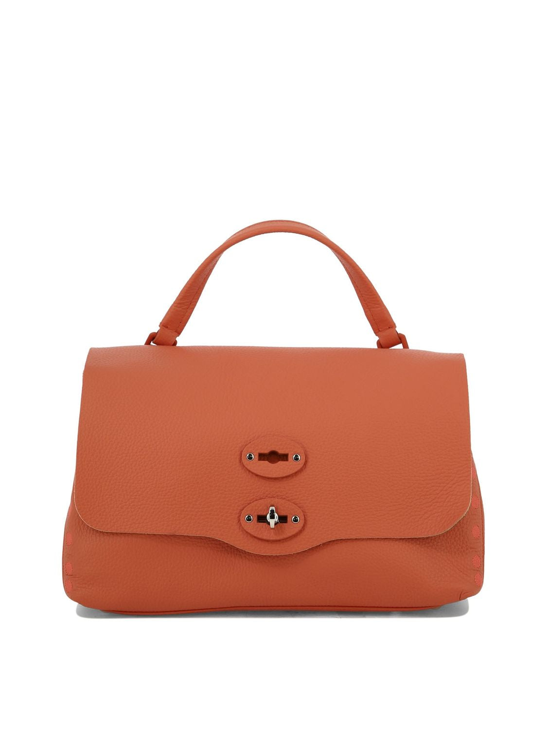 ZANELLATO Sophisticated Orange Leather Handbag for Women - FW24