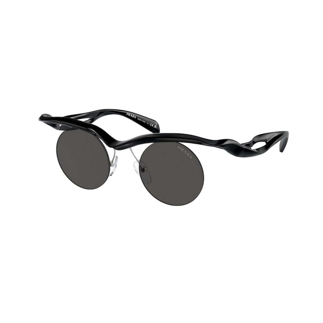 PRADA Elegant Black Acetate Sunglasses for Women