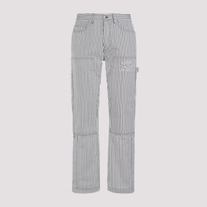 AMIRI Men's Black Cotton Carpenter Pants for SS24